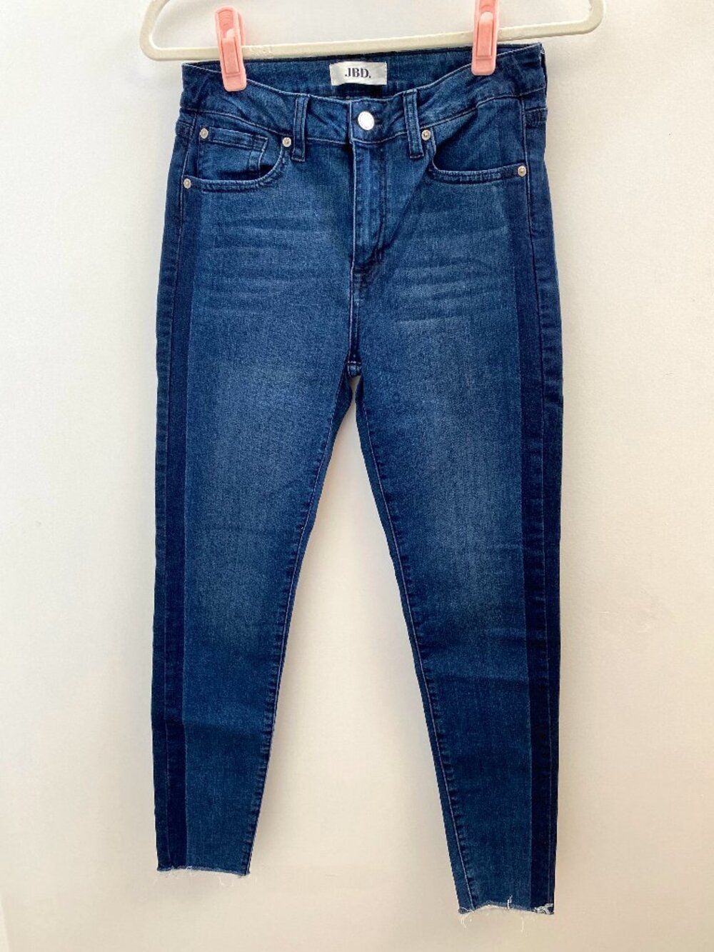 JBD Dark Wash Colorblock Side Detail Jeans Size 28